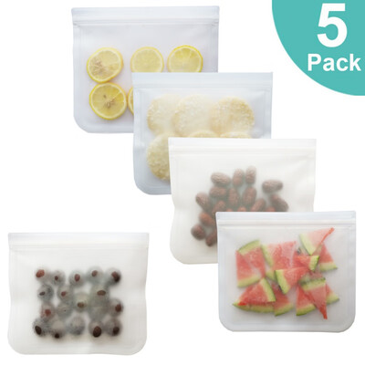 

Food Storage Bag Reusable PEVA Environmental Safe BPA Lead Free Preservation Containers
