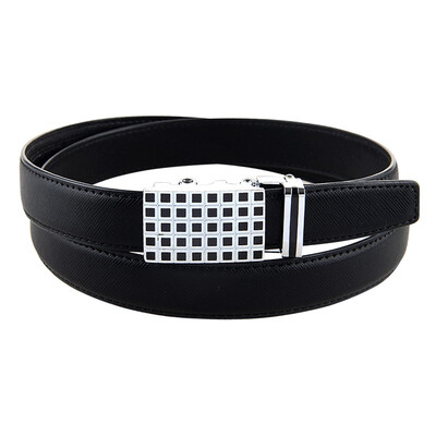 

BPSTAR Womens Automatic Buckle Genuine Leather Ladys Ratchet Holeless Belt Business High Quality Womens Real Belt for Pants