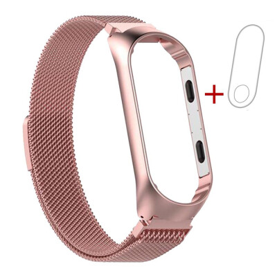 

〖Follure〗Milanese Magnetic Stainless Steel Watch Band Strap Film For Xiaomi Mi Band 3