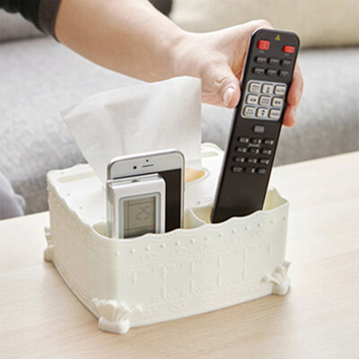 

〖Follure〗Tissue Storage Box TV Air Conditioner Remote Control Storage Box Multifunction