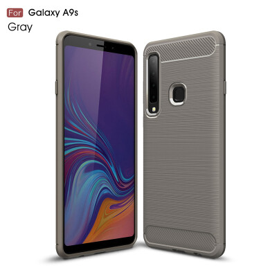 

Goowiiz Phone Case For Samsung Galaxy A9 2018A9 Star Pro 2018A9s Fashion Slim Carbon Fiber TPU Soft Silicone Prevent falling