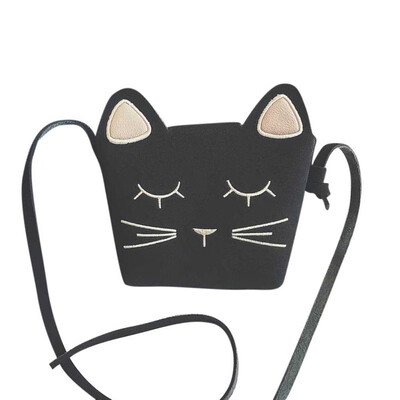 

Lovely Cat Mini PU Bags for Girls Messenger Bags Princess Style Kids for Kids Wallets