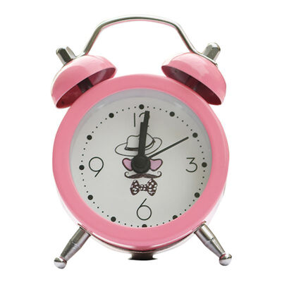 

Popular Clock Small Bed Alarm Clocks Creative Cute Mini Metal Small Alarm Clock Desk Alarm Clock Lovely Toy For Bedroom Home