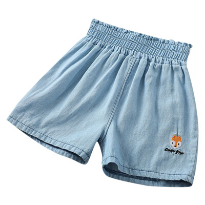 

Cute Children Boys Girls Wear Summer Solid Color Cute Casual Soft Breathable Cowboy Shorts 3-10 Lovely Toddler Girl Boys Clothes