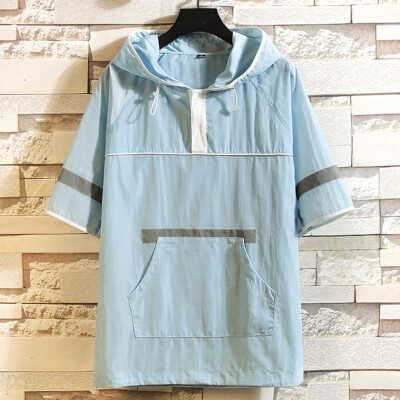 

Toponeto Mens Summer New Style Fashion Cap With Short Sleeves Comfortable Blouse Top
