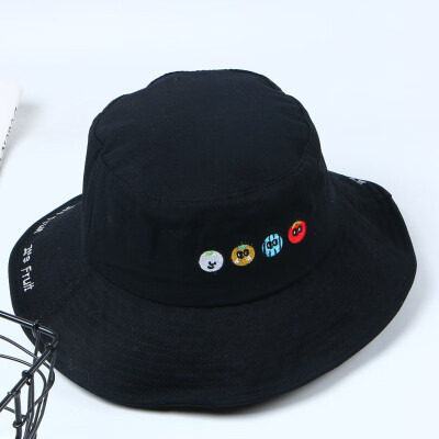 

Fishermans hat womans Japanese alphabet Spring&Summer Korean hat mans cartoon recreational pot hat sunhat tide