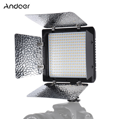 

Andoer W368-Ⅱ Dual Color Temperature LED Video Light 3200K-6000K Adjustable Brightness Photography Light 368 LED Continuous Light