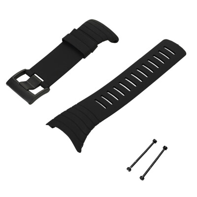 

Outdoor Waterproof Rubber Watch Band Mens Watch-strap Steel Buckle with Screwdriver for Suunto core