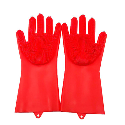 

Toponeto Magic Reusable Silicone Gloves Cleaning Brush Scrubber Gloves Heat Resistant