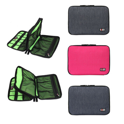 

Large Double Layer Cable Organizer Bag Carry Case can put HDD USB Flash Drive Storage Bags