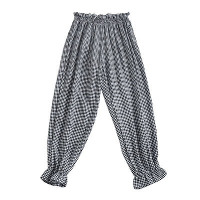 

Kids Pants Baby Boy Girl Summer Cotton Mosquito Bites Elastic Waist Pants Casual Toddler Floral Stripe Plaid Pattern Trousers