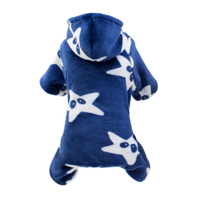 

Dogs Flannel 4-legged Clothes Puppy Dog Hoodie Autumn And Winter Pets Costume Sweater Small And Medium Pet size  -XXL