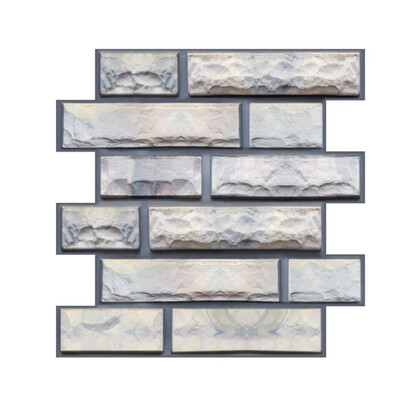 

Brown Square Mosaic Self-Adhesive Waterproof TV Background Cafes Home Bedroom Tile Sticker Wall Decals