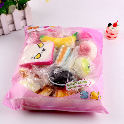 

〖Follure〗10pcs Medium Mini Soft Bread Toys Key