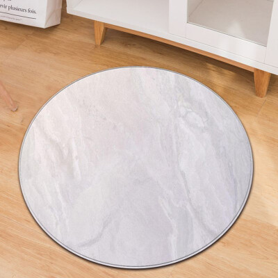 

Toponeto Fashion Marble Pattern Round Flannel Bathroom Kitchen Carpet 60cm