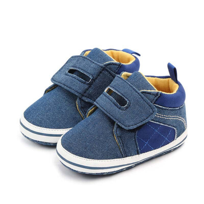 

Autumn Baby Shoes Kid Boy Girl Patchwork Lace Cotton Cloth First Walker Anti-slip Soft Sole Toddler Sneaker 1 Pair