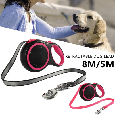 

5M8M Automatic Telescopic Tractor Retractable Pet Walking Lead Leash Dog Cat Lead Extending Traction Rope