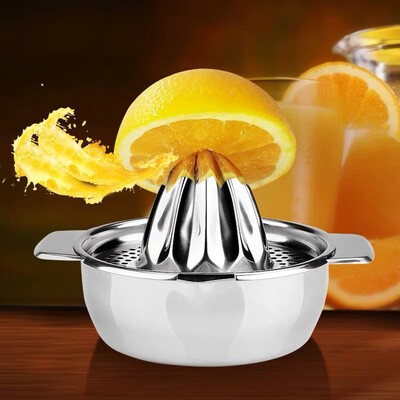 

JPGIF Stainless Steel Lemon Orange Squeezer Juicer Hand Manual Press Kitchen