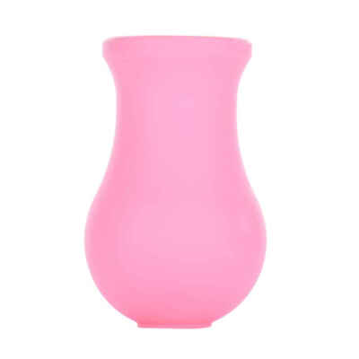 

Women Girls Pink Sexy Silicone Full Lip Plumper Enhancer Thicker Fuller Suction Cups Round Plump Tools