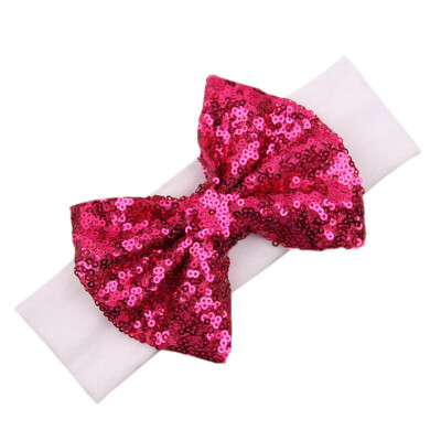 

Girls Hairgrips Cute Sequin Bowknot Design Headband Children Dance Party Princess Hair Accessories 0-3 Years