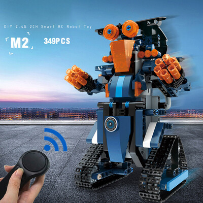 

BB13002 M2 349PCS DIY 24G Smart Remote Control Building Block RC Robot Toy