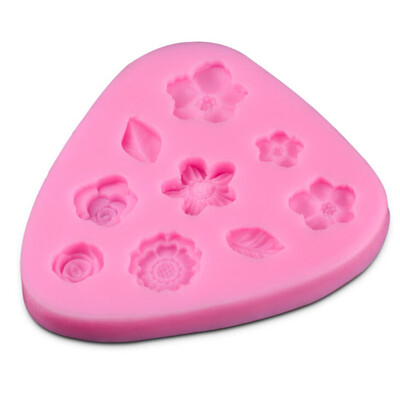 

3D Flower Silicone Mold Fondant Cake Decorating Chocolate Sugarcraft Casual