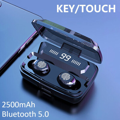 

Bluetooth 50 Wireless Earphones Mini Earbuds Sport Waterproof Touch Control Headphones with Power Bank Chaging Case 3500 mAh