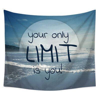 

Scenic Wall Hanging Tapestry Home Bedroom Decorative Mat Inspire Sentence Motivational Wall Hanging Tapestry Beach Throw Blanket