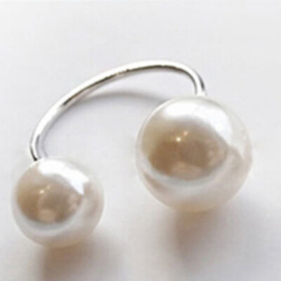 

New Arrival Fashion Accessories Imitation Pearl Size Adjustable Ring Opening Women Jewelry Gifts for Women