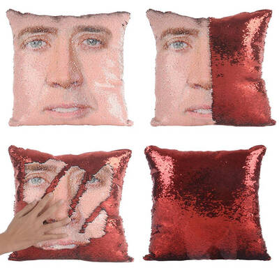 

Super Shining Trump Reversible Color Changing Pillow Case Magical Cushion Cover Sequins Pillow Cover