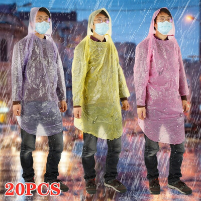 

1020 x Disposable Adult Emergency Waterproof Rain Coat Poncho Hiking Camping