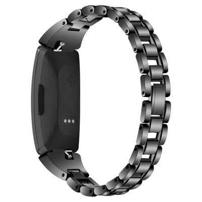 

Fashion Stainless Steel Chain Bracelet Wristband waterproof Adjustable Bands Strap Fit For Fitbit Inspire For lady