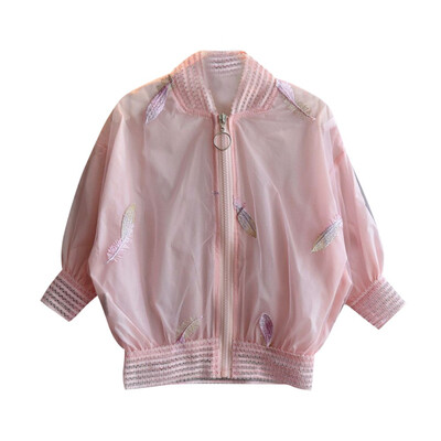 

baby girls Jacket children spring autumn print embroidered jacket coat sun protection clothing for girls kids clothes