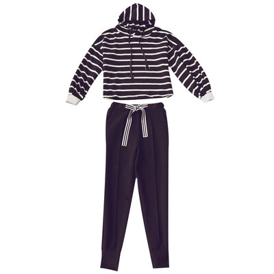 

Fashion Tracksuit Women Long Sleeve Hoodie Ankle-Length Pants Suit two Pieces Set Autumn And Winter female clothes