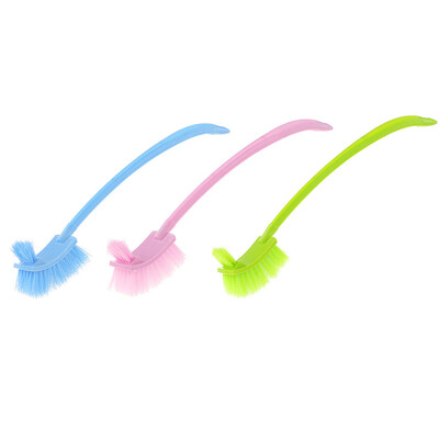 

Ultra-long Carved Handle Plastic Hanging Hole Cleaning Brush Compatible with Kitchen Toilets Home