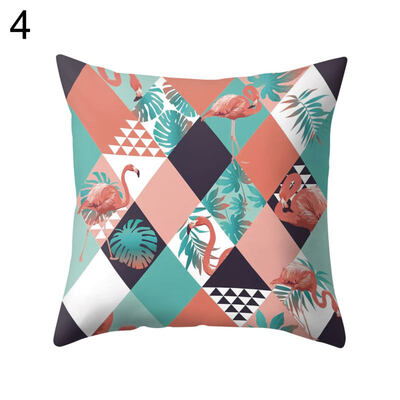 

Flamingo Print Soft Pillow Case Waist Throw Cushion Cover Office Home Decor