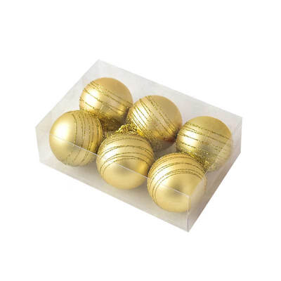 

6pcslot Christmas Tree Decor Ball Bauble Xmas Party Hanging Ball Ornament decorations for Home Christmas decorations Gift