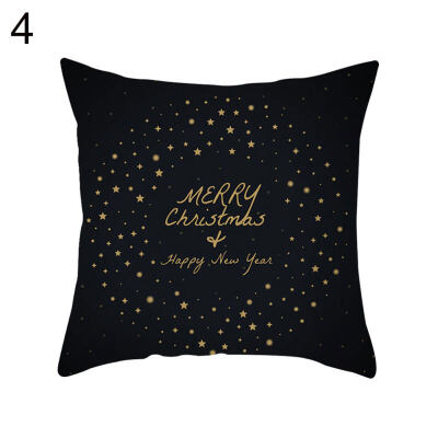 

Chrismas Snowflake Elk Star Pillow Case Cushion Cover Office Home Sofa Decor