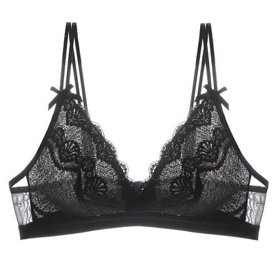 

Sexy Women Lace Beauty Back Bras Seamless Thin Underwear Bralette Sexy Lingerie Breathable Wireless Gathered Bras