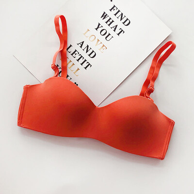 

Women Glossy Bras One Piece Seamless Sexy Women Underwear No Steel Ring Bras Seamless Slip