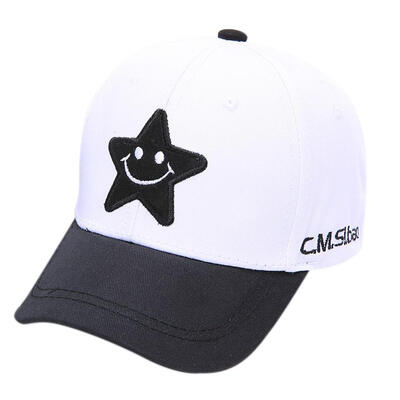 

Kids Adjustable Ball Hat Baby Boy Girl Spring Baseball Cap Breathable Star Print Visors Hats New