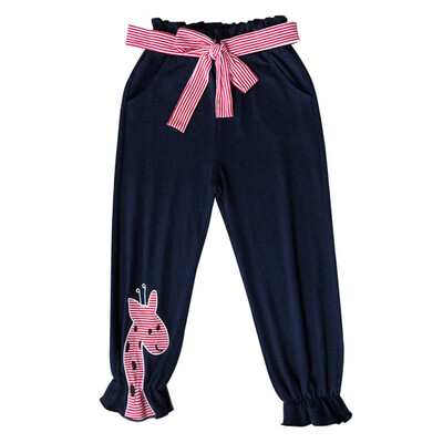 

Fashion Girls Pants New Toddler Kids Baby Girls Big Bowknot Bottoms Kids Girl Pants Leggings Giraffe pattern pants