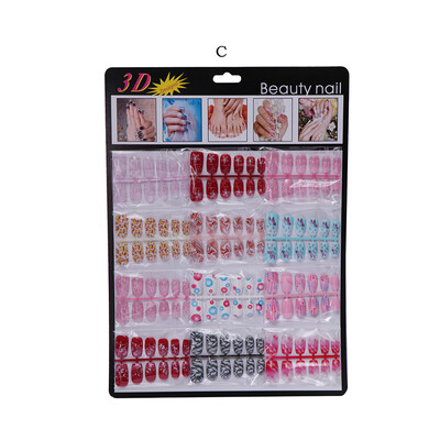 

Gobestart 144pcs Mixed Set False Nail Tips Artificial Fake Nails Art Acrylic Manicure Gel