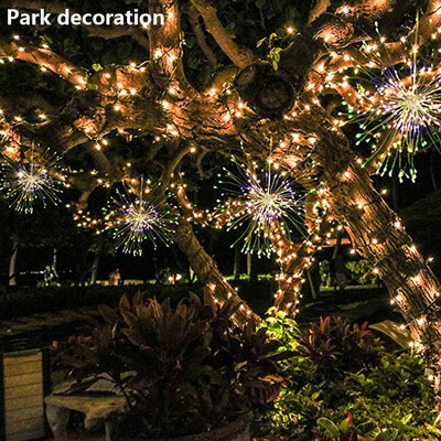 

〖Follure〗Firework Solar Power LED String Copper Wire Fairy Lights Xmas Party Decor Lamp