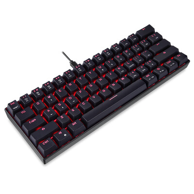 

MOTOSPEED CK61 RGB Mechanical Gaming Keyboard Kailh BOX Blue Switches Keyboard 61 Keys Anti-ghosting with Backlight for Gaming Bla