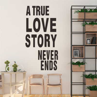 

Toponeto Home Sweet Quotations Removable Wall Sticker Bedroom Backdrop Art Decal DIY