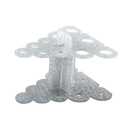 

10 Holes Acrylic Tree Shape Makeup Cosmetic Airing Brush Dry Holding Acrylic Display Showing Rack Stand Pen Organize