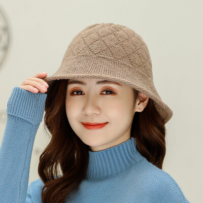 

New Pure Lady Baitao Knitted Wool Cap in Autumn&Winter for Warming Wool Pot Cap&Fisherman Cap