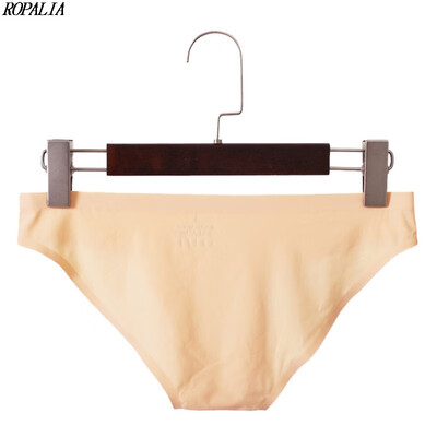 

Mens Elastic Seamless White Underpants Ultra-Thin Breathable Briefs Ice Silk Solid Seamless Low Waist Soft Underwear