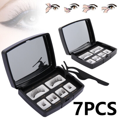 

7pcsSet Eye Lashes Makeup Kit Set Acrylic Magnetic Eyelashes